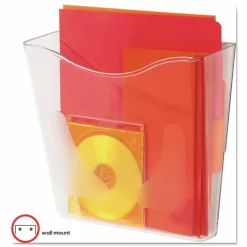 deflecto Euro-Style DocuPocketPortrait Wall File, A4/Legal/Letter/Magazine/Portfolio Size, 10.25