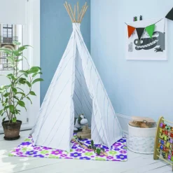 Deflecto FashionMat - Floor mat for classroom, home, home office - rectangular - 89 x 101.6 cm - lazy daisies