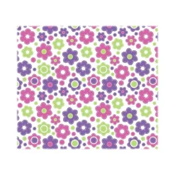 Deflecto FashionMat - Floor mat for classroom, home, home office - rectangular - 89 x 101.6 cm - lazy daisies