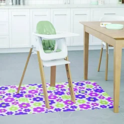 Deflecto FashionMat - Floor mat for classroom, home, home office - rectangular - 89 x 101.6 cm - lazy daisies