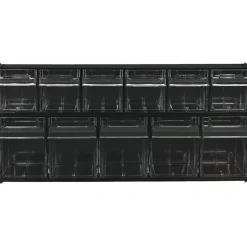 Deflecto Interlocking Horizontal Tilt Bin, 5 Bins, Small Size, 5 1/4