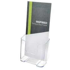 Deflecto Literature DocuHolder, Brochure/Leaflet Size, 7 3/4