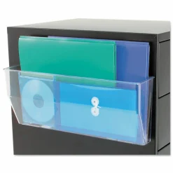 Deflecto Magnetic DocuPocket, 6 3/8"H x 15"W x 3"D, Clear