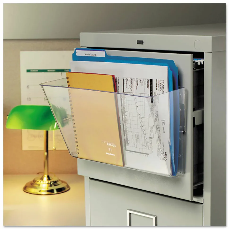 Deflecto Magnetic DocuPocket Wall File, Letter, 13 x 7 x 4, Smoke