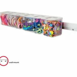 Deflecto Mounting Bar for Storage Box, Organizer Canister - Aluminum