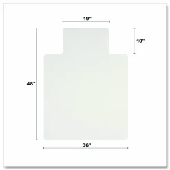 Deflecto OceanMat Chair Mat for Hard Floor - Hard Floor, Chair, Wood Floor, Tile Floor, Laminate Floor48"x 36" Depth - CM2G112OCB