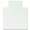 Deflecto OceanMat Chairmat - Floor, Commercial, Low Pile - 36"x 48" Depth x 0.250" Thickness - Lip Size 19" x 10"- Lipped - Plastic - Clear - 1Each