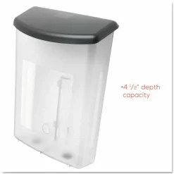 Deflecto Outdoor Literature Box, 13 1/8"H x 10"W x 4 1/2"L, Clear