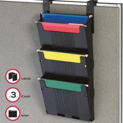 Deflecto 3-Pocket Partition Pocket System, 25