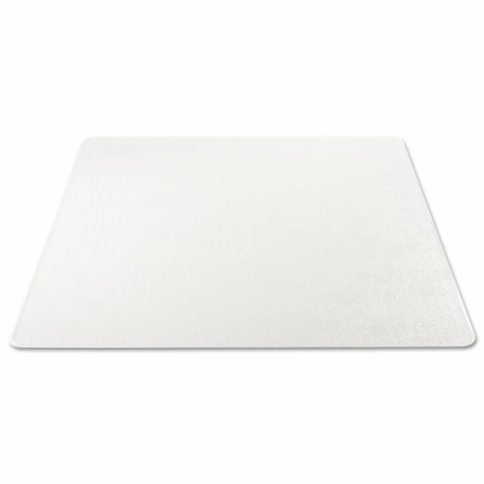 deflecto RollaMat Frequent Use Chair Mat for Medium Pile Carpeted Floors, Rectangular, Beveled Edges, 46" x 60", Clear, Ships Flat