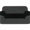 Deflecto Single Business Card Holder, 1.9" x 3.4" x 1.5", Black