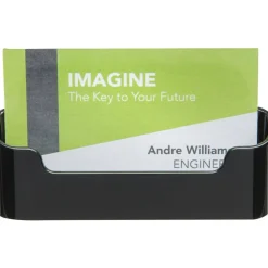 Deflecto Single Business Card Holder, 1.9