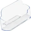 Deflecto Single-Compartment Business Card Holder, 50-Card Capacity, Clear