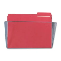 Deflecto Single Compartment Letter Size Stackable Wall File, Clear