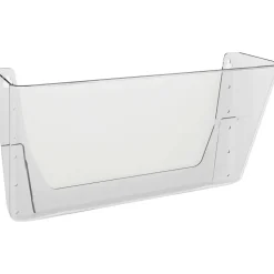 Deflecto Single Compartment Letter Size Stackable Wall File, Clear