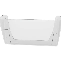 Deflecto Single Compartment Letter Size Stackable Wall File, Clear