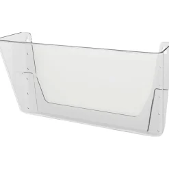 Deflecto Single Compartment Letter Size Stackable Wall File, Clear