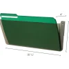 Deflecto Single Compartment Legal Size Stackable Wall File, Smoke