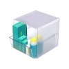 Deflecto Stackable Cube With 1 Drawer, 6"H x 6"W x 6"D, Clear