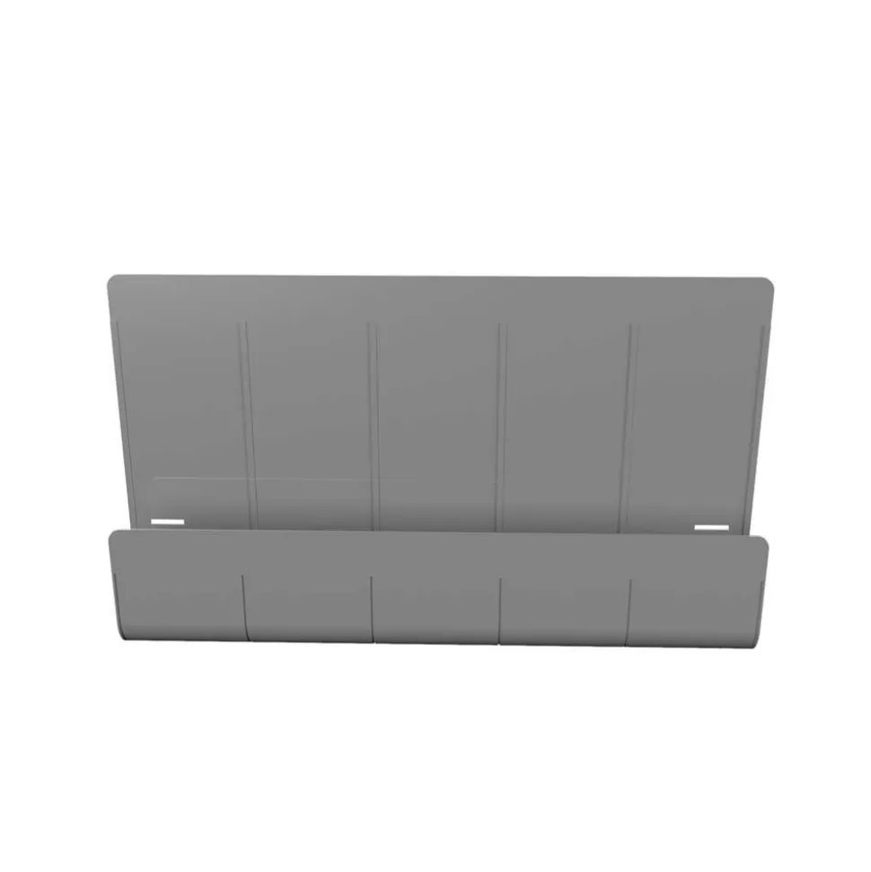 Deflecto Standing Desk Privacy Panel Organizer, Gray