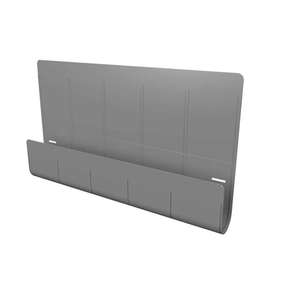 Deflecto Standing Desk Privacy Panel Organizer, Gray