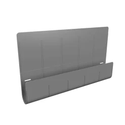 Deflecto Standing Desk Privacy Panel Organizer, Gray