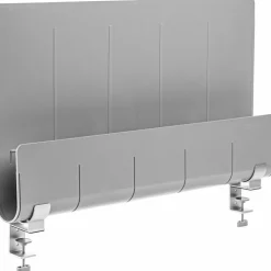 Deflecto Standing Desk Privacy Panel Organizer, Gray