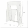 Deflecto Stand-Tall Wall Mount Leaflet Size Literature Display, 11 3/4"H x 9 1/8"W x 2 3/4"D, Clear