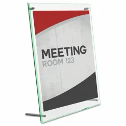 Deflecto Superior Image Beveled Edge Sign Holder, 12 5/8