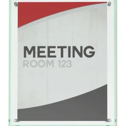 Deflecto Superior Image Beveled Edge Sign Holder, 12 5/8