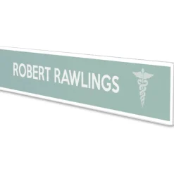 deflecto Superior Image Cubicle Nameplate Sign Holder, 8.5 x 2 Insert, Clear