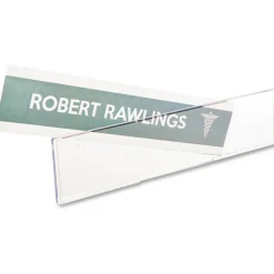 deflecto Superior Image Cubicle Nameplate Sign Holder, 8.5 x 2 Insert, Clear