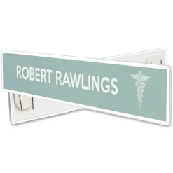 deflecto Superior Image Cubicle Nameplate Sign Holder, 8.5 x 2 Insert, Clear