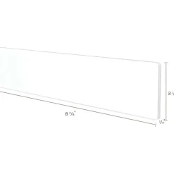 deflecto Superior Image Cubicle Nameplate Sign Holder, 8.5 x 2 Insert, Clear