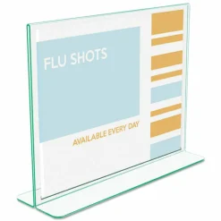deflecto Superior Image Green Edge Sign Holder, 11