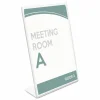 Deflecto Superior Image Slanted Sign Holder, 8 1/2" x 11", Clear