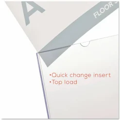 Deflecto Superior Image Slanted Sign Holder, 8 1/2