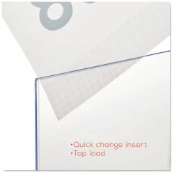 deflecto Superior Image Stand-Up Sign Holder - Plastic - 1 Each - Clear