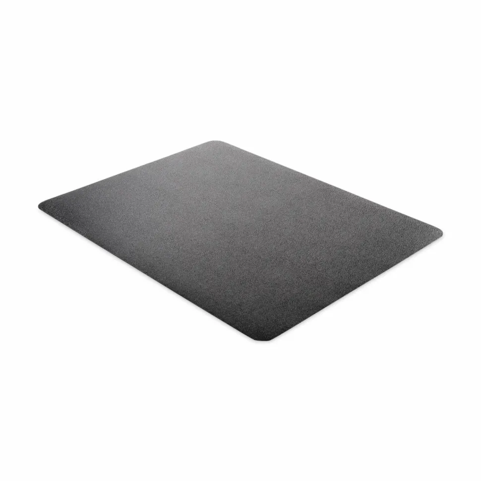 deflecto SuperMat Frequent Use Chair Mat for Medium Pile Carpeted Floors, Rectangular, Beveled Edges, 45" x 53", Black