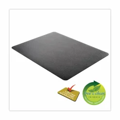deflecto SuperMat Frequent Use Chair Mat for Medium Pile Carpeted Floors, Rectangular, Beveled Edges, 45