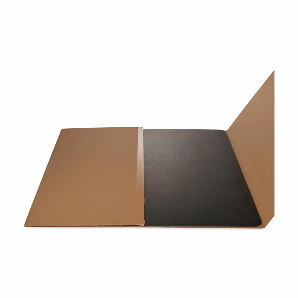 deflecto SuperMat Frequent Use Chair Mat for Medium Pile Carpeted Floors, Rectangular, Beveled Edges, 45" x 53", Black