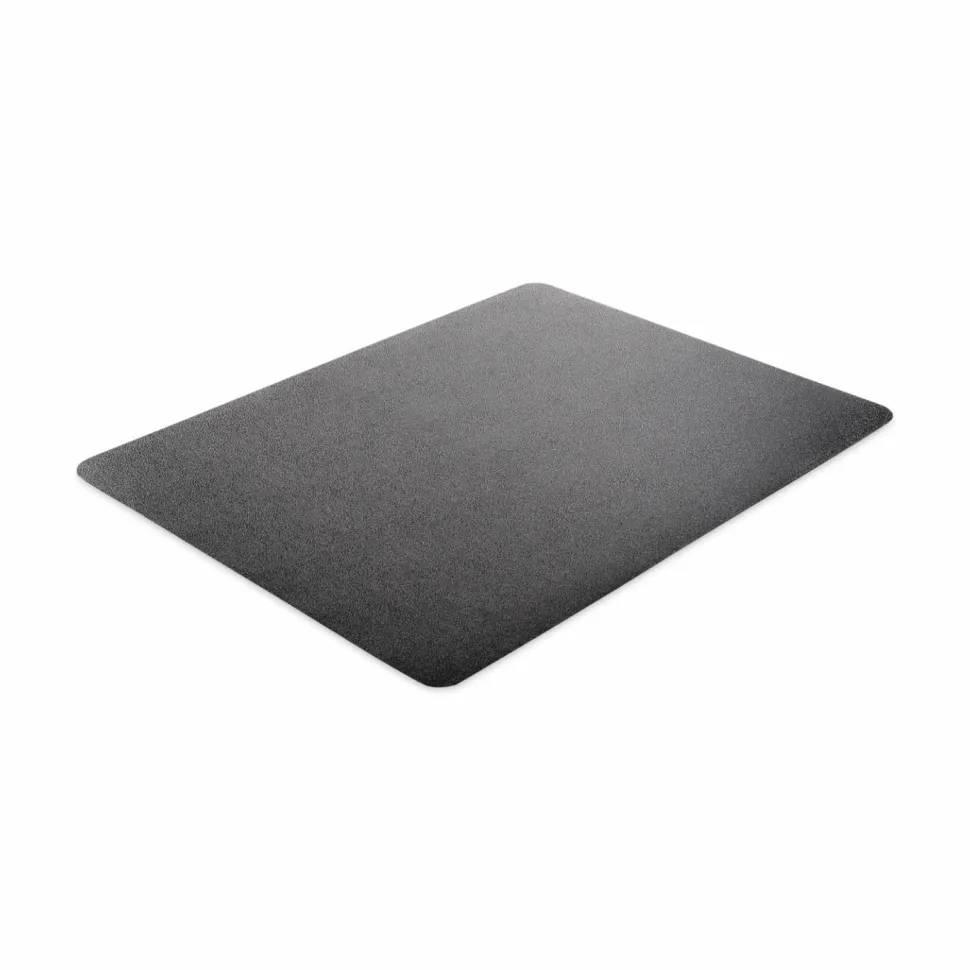 deflecto SuperMat Frequent Use Chair Mat for Medium Pile Carpeted Floors, Rectangular, Beveled Edges, 45" x 53", Black