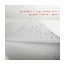 deflecto SuperMat Frequent Use Chair Mat for Medium Pile Carpeted Floors, Rectangular, 36