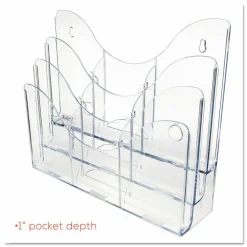 Deflecto Three Tier Document Organizer with Dividers