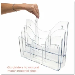 Deflecto Three Tier Document Organizer with Dividers