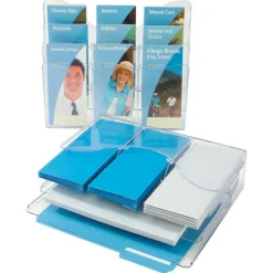 Deflecto Three Tier Document Organizer with Dividers