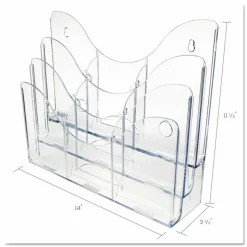 Deflecto Three Tier Document Organizer with Dividers