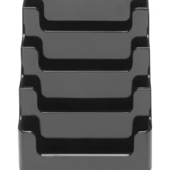 Deflecto 4-Tier Business Card Holder, 3.5