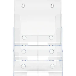 Deflecto 3-Tier Magazine Literature Holder, 12 5/8