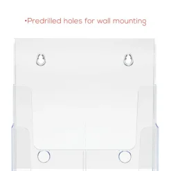 Deflecto 3-Tier Magazine Literature Holder, 12 5/8